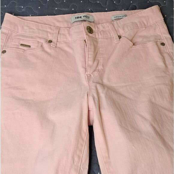 Nine West Chrystie Capri pink jeans size 4 - Picture 2 of 6